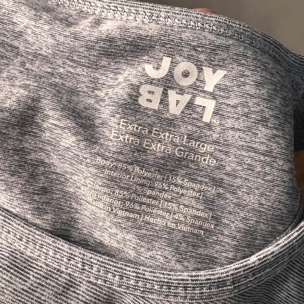 JoyLab women’s Heather‎ Gray Cropped Tank Top Size XxL - Picture 5 of 6